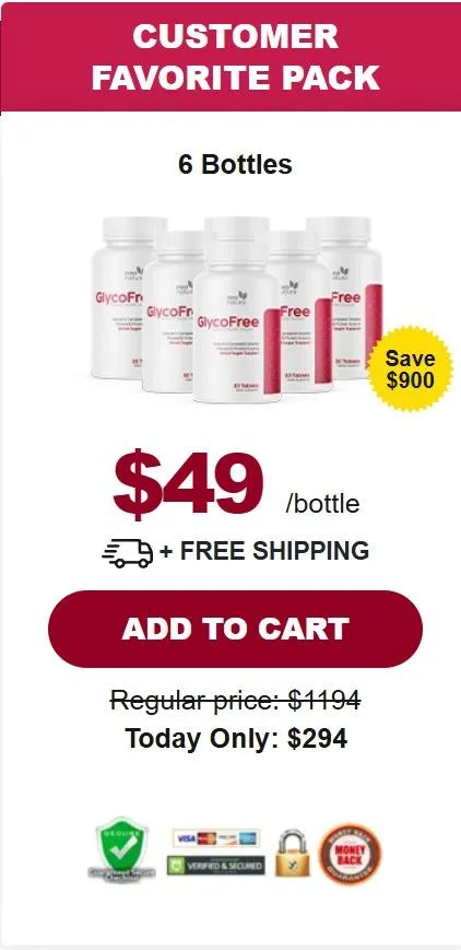 GlycoFree 6 Bottle Best Value Pack